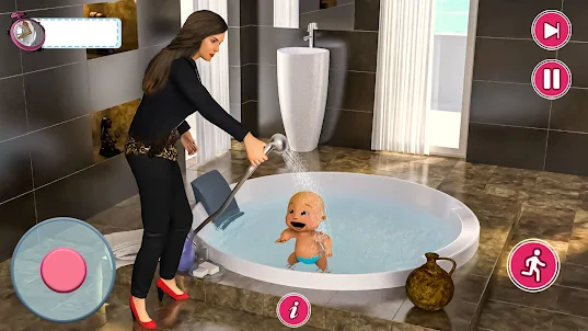 懷孕媽媽和寶寶模擬器：青少年媽媽懷孕遊戲 3D