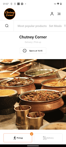 Android application Chutney Corner Christchurch screenshort