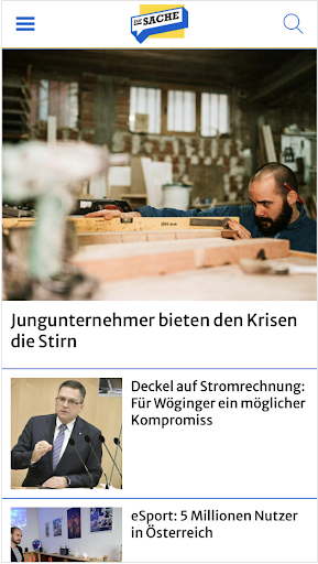 Android application Zur Sache screenshort