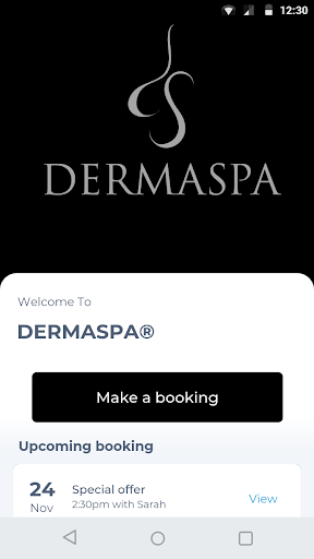 Android application DERMASPA® screenshort