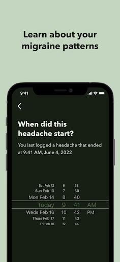 Selene Migraine Study App Screen 3