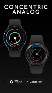 Concentric Analog Watch Face