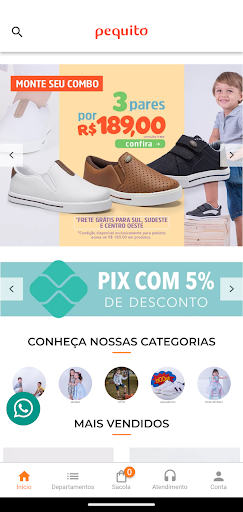 Android application Pequito screenshort
