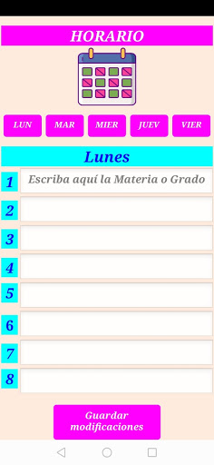 La App del Docente Screen 3