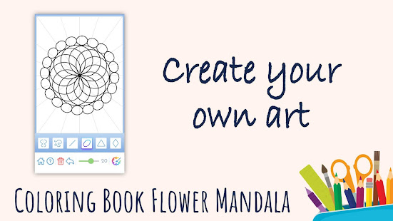 Flowers Mandala coloring book apktram screenshots 16