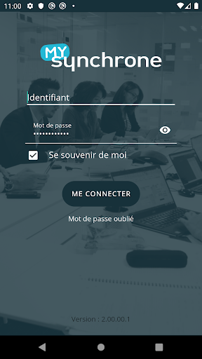 Android application MySynchrone screenshort