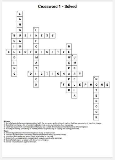 English Crossword Maker screenshots 4