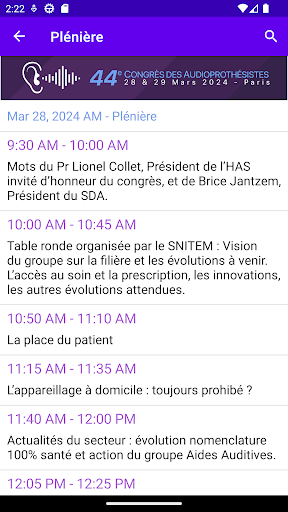 Congrès des Audioprothésistes Screen 3