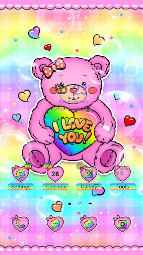 Android application Love You Bear - Wallpaper screenshort
