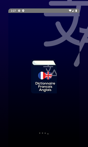 Android application Dictionnaire Francais Anglais screenshort