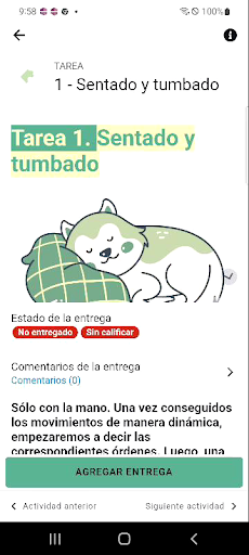 Android application Escuela Nubika screenshort