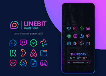 Linebit Icon Pack MOD APK (Đã vá/Mở khóa đầy đủ) 1