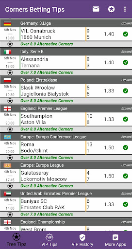 Football Betting Tips - Corner