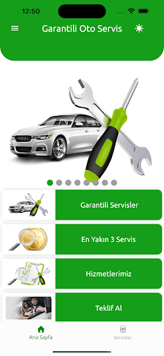 Android application Garantili Oto Servis screenshort