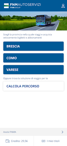 Android application FNM Autoservizi screenshort
