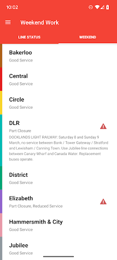 Screenshot of London Tube Live - Underground