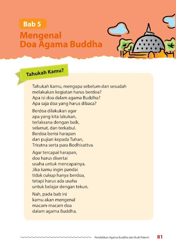 Kelas 1 SD Agama Buddha 2017