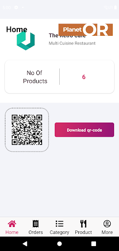 Planet QR: Restaurant Manager Screen 3