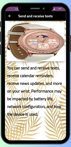 Android application Samsung Gear S2 Guide screenshort