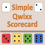 Simple Qwixx Scorecard