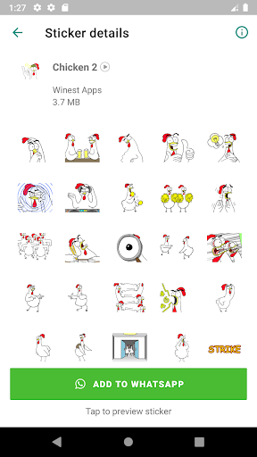 Animated Cute Chicken Stickers for WAStickerApps