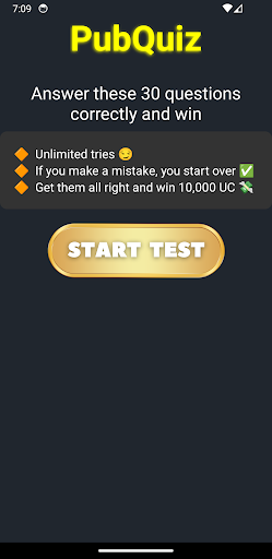 Android application PubQuiz screenshort