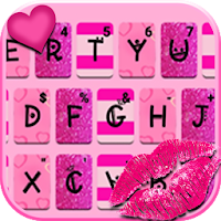 Тема для клавиатуры Pink Girly Love