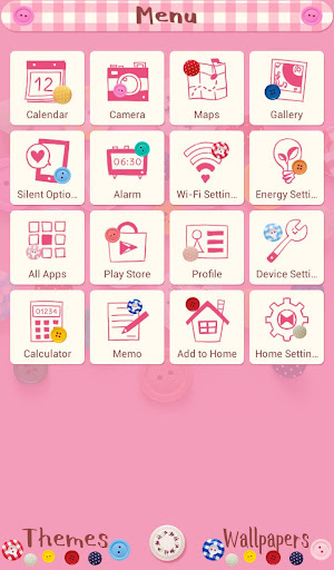 Colorful Buttons Theme Screen 2