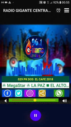 Android application Radio Gigante Central Sud Yung screenshort
