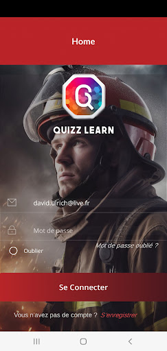 Android application Quizz Learn screenshort