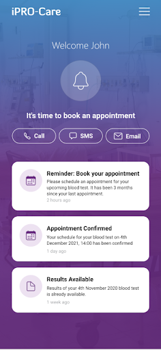 Android application iPro-Care (Staging) screenshort