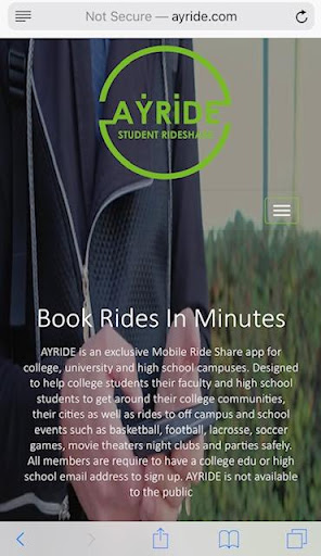 Android application Ayride Driver screenshort