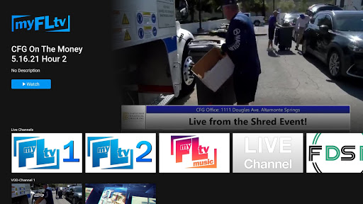 Android application myFLtv screenshort