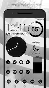 Captura de Pantalla 1 Dark Void Pro - Black Icons android