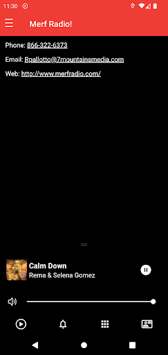 Android application Merf Radio! screenshort