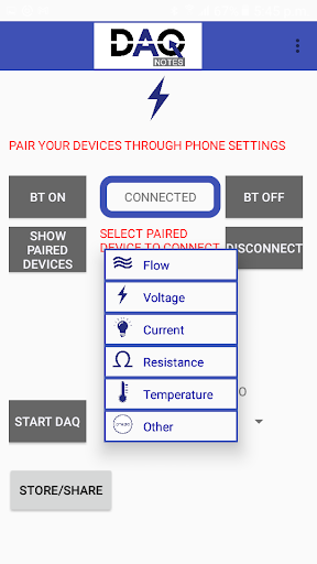 Android application DAQ Notes screenshort
