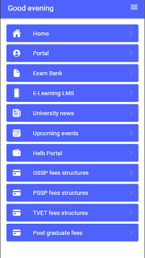 Android application MKSU students' app screenshort