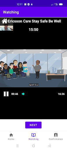 Learning HUB Screen 2