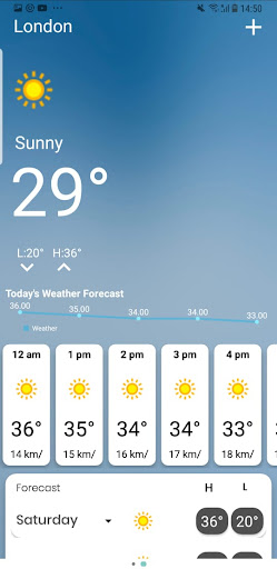 Android application Weather - Live & Forecast screenshort