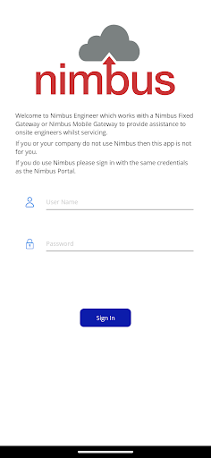 Android application Nimbus Engineer screenshort