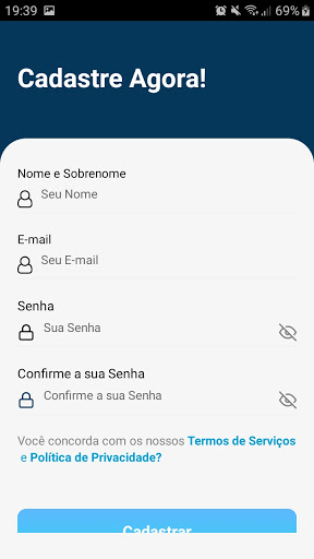 Android application Pega Serviços screenshort