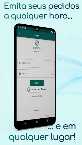 Android application Sigesis Pedidos screenshort