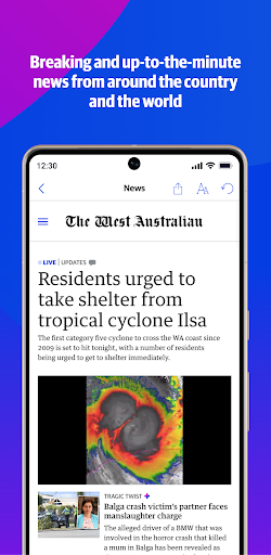 Android application The West Australian screenshort