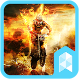Fire Motorcycle Launcher theme icon