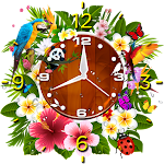 Flower Clock HD Live Wallpaper Apk