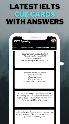 IELTS Cue cards - Latest version for Android - Download APK