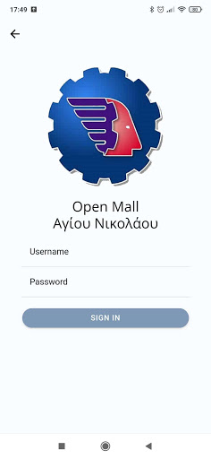 Android application Open Mall Agios Nikolaos screenshort