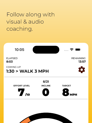 Screenshot of Treadmill Workout: Walk & Run