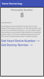 Name Numerologie (Astrologie) स्क्रीनशॉट