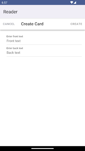 Android application Lexic screenshort